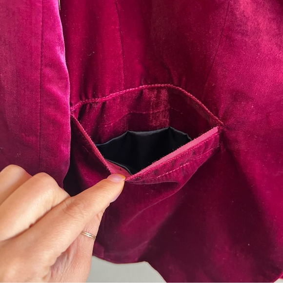 Anthropologie Ett Twa Velvet Gallery Blazer Jacket - Picture 7 of 11